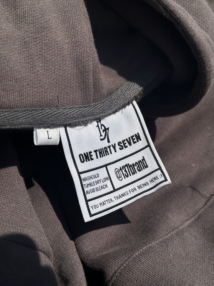 137 “Mental Luv” Ash Grey Hoodie